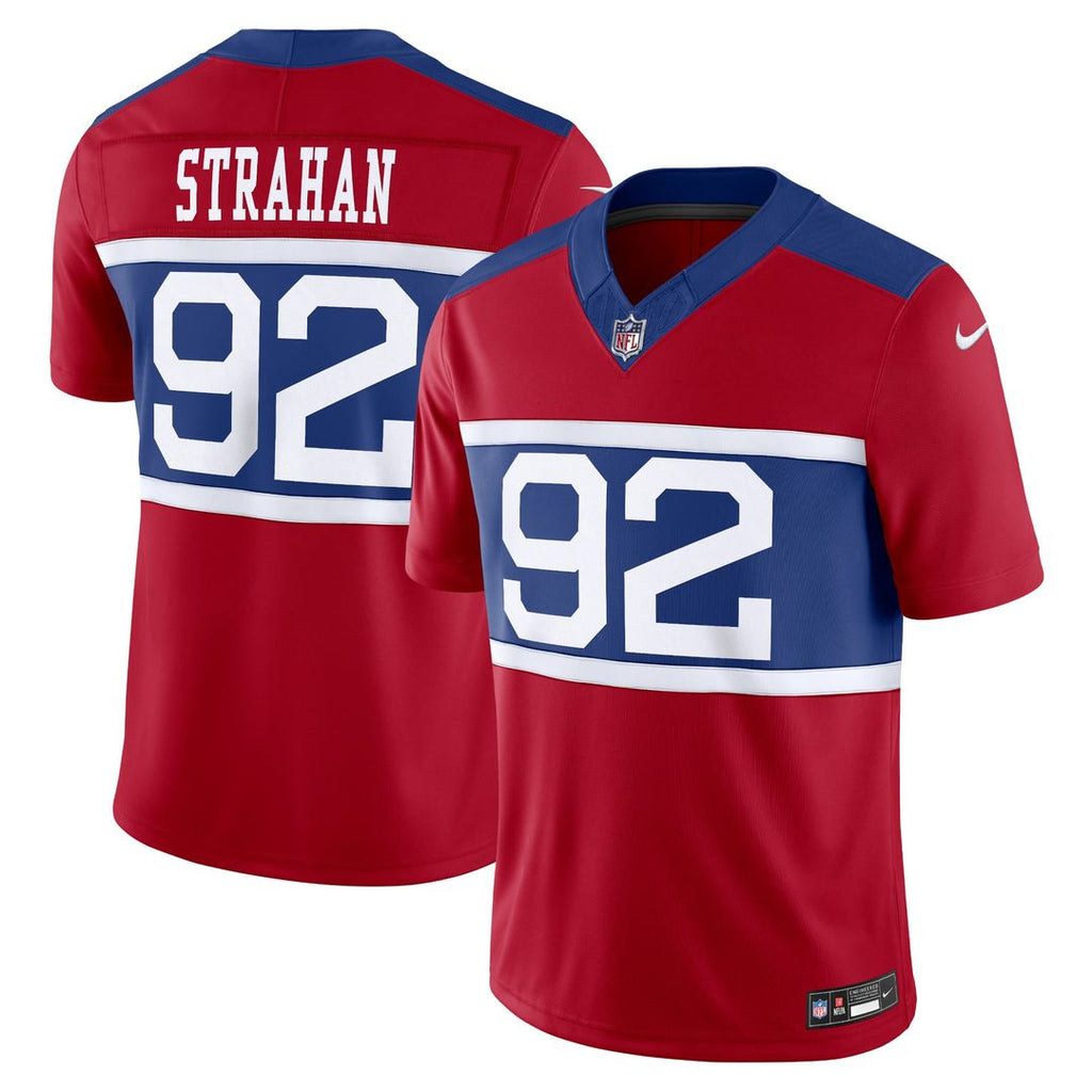 New York Giants Michael Strahan Nike Century Red Alternate Vapor F.U.S.E. Retired Player Limited Jersey product image 1,