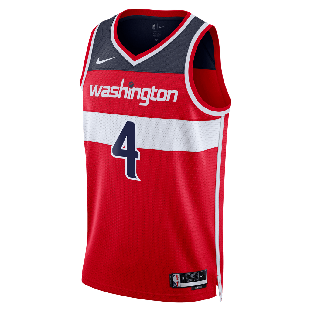 Washington Wizards Nike Icon Swingman Jersey - Red - AJ Dybantsa - Unisex product image 3, provided for visual reference and