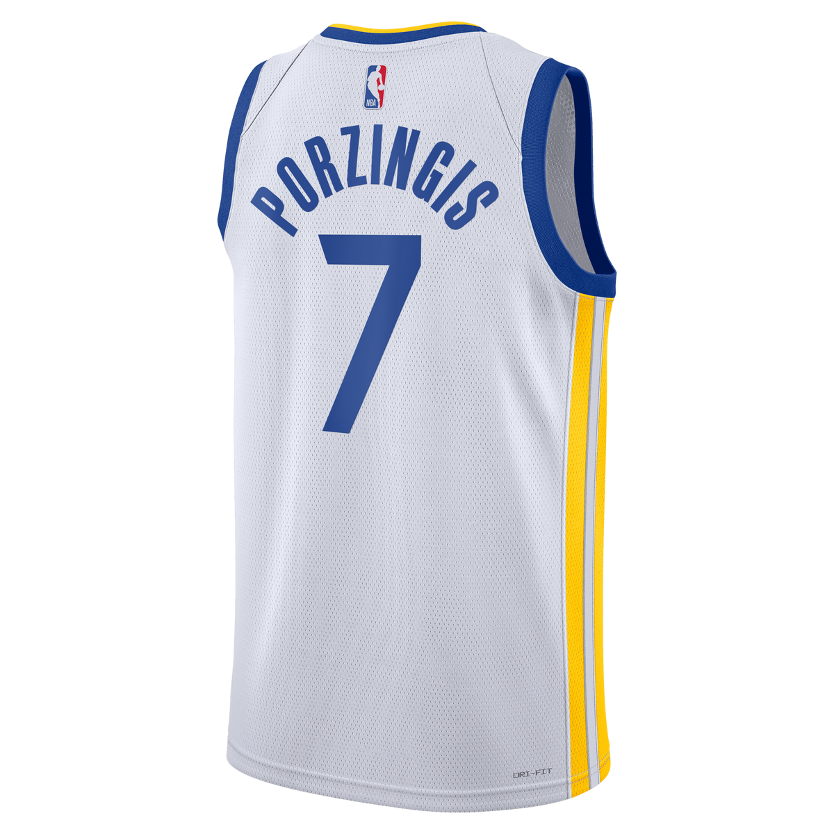 Golden State Warriors Nike Association Edition Swingman Jersey - White - Kristaps Porziņģis - Unisex product image 4,