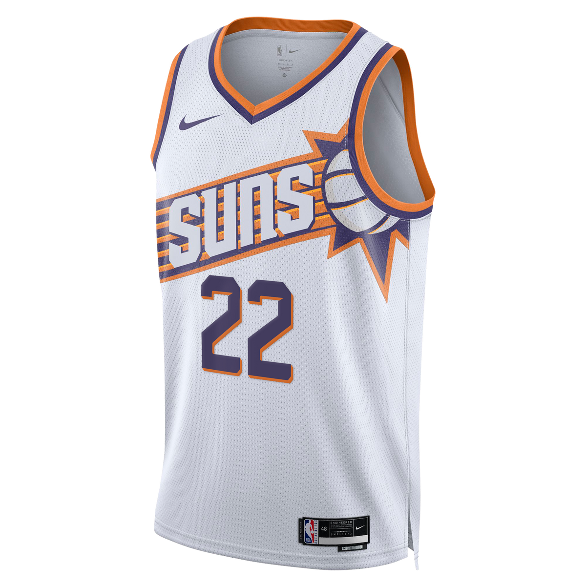 Phoenix Suns Nike Association Edition Swingman Jersey - White - Miles Bridges - Unisex product image 3, provided for visual
