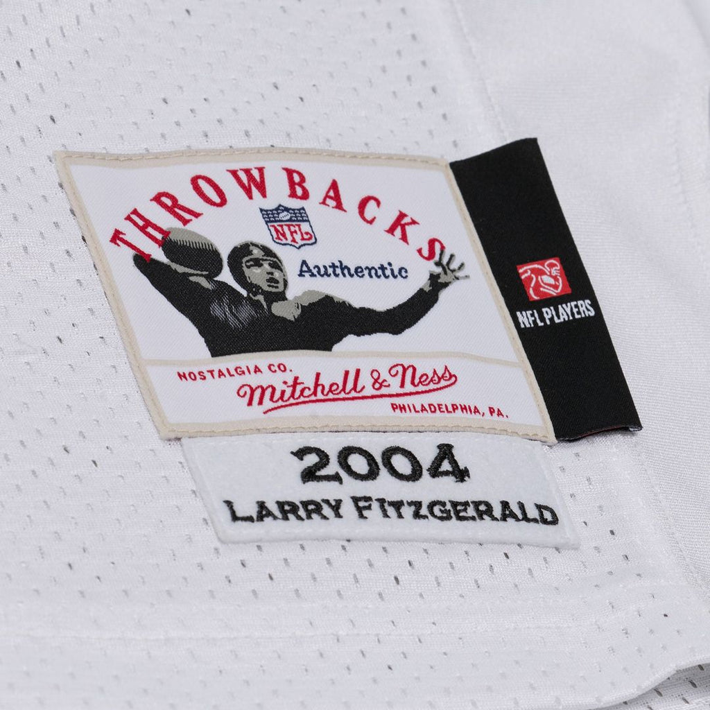 Arizona Cardinals Larry Fitzgerald Mitchell & Ness White 2004 Authentic Throwback Jersey product image 5, provided for