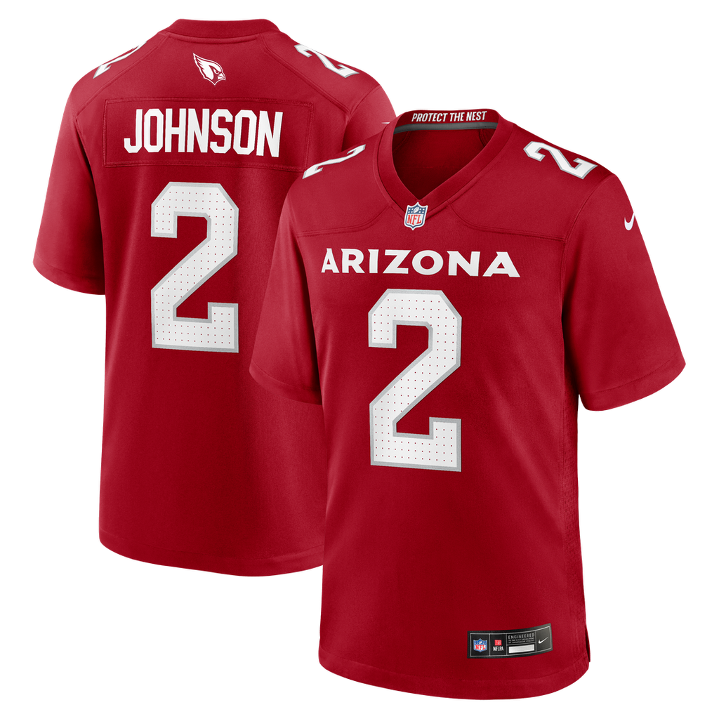 Arizona Cardinals Will Johnson Nike Cardinal Team Game Jersey product image 1, provided for visual reference and product