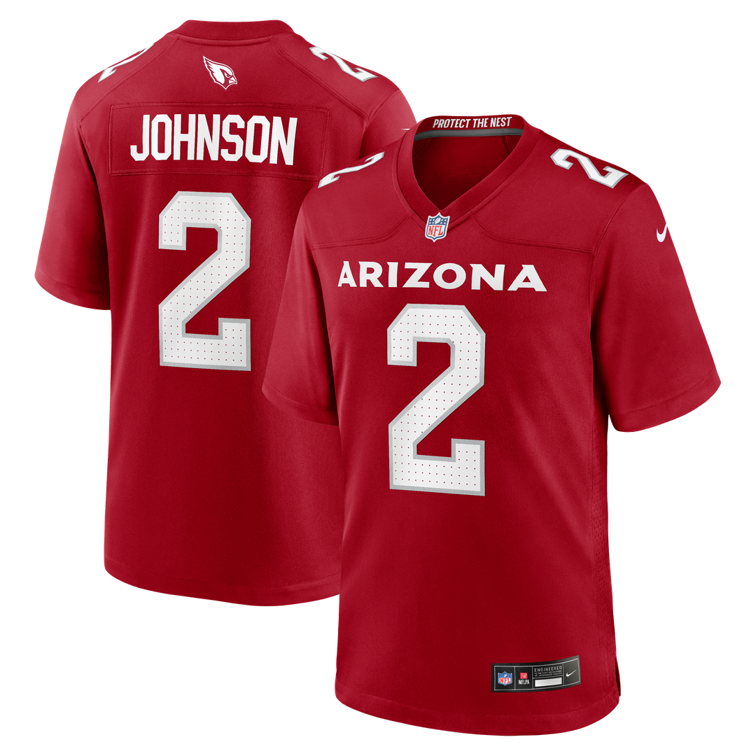 Arizona Cardinals Will Johnson Nike Cardinal Team Game Jersey product image 1, provided for visual reference and product