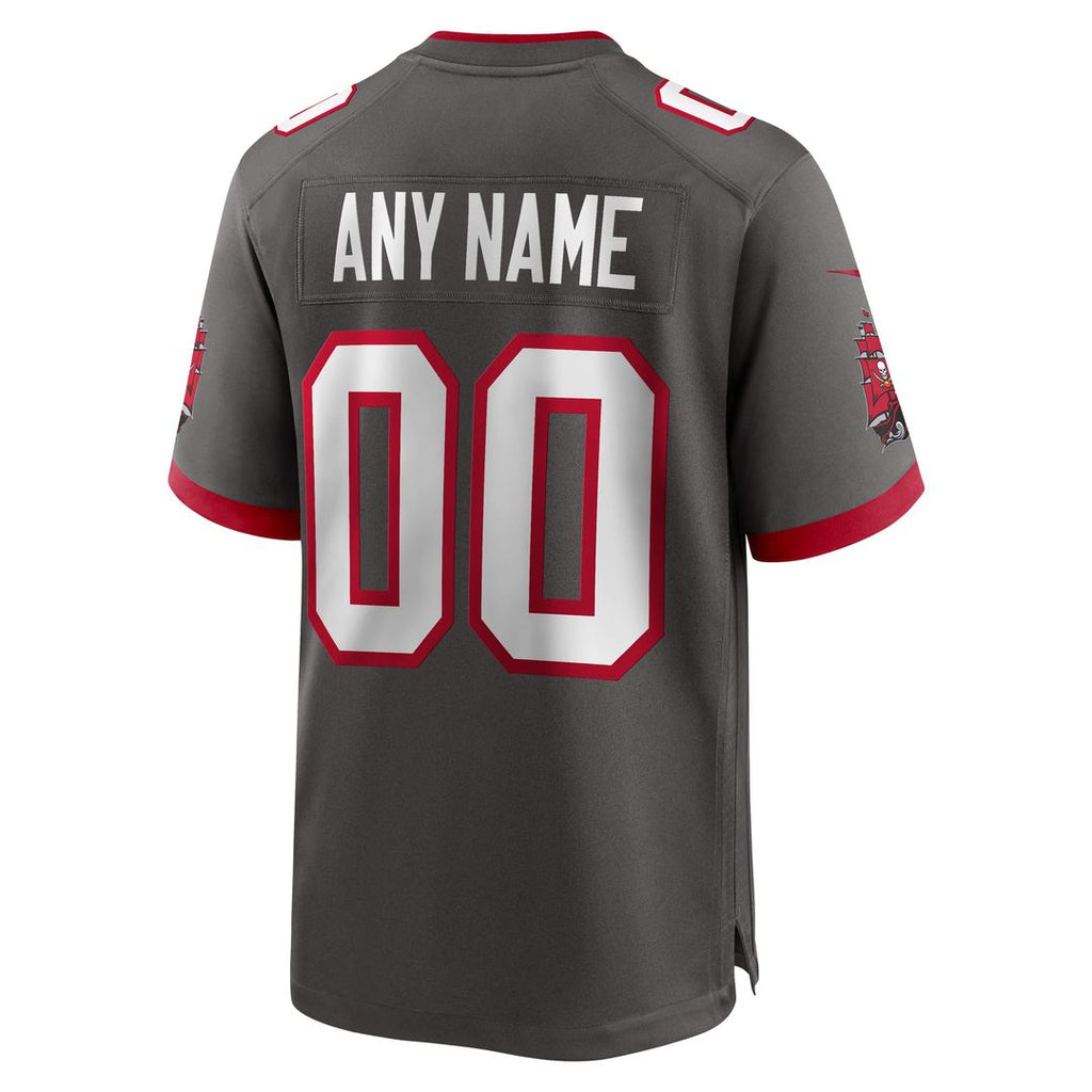 Tampa Bay Buccaneers Nike Pewter Alternate Custom Game Jersey product image 3, provided for visual reference and product