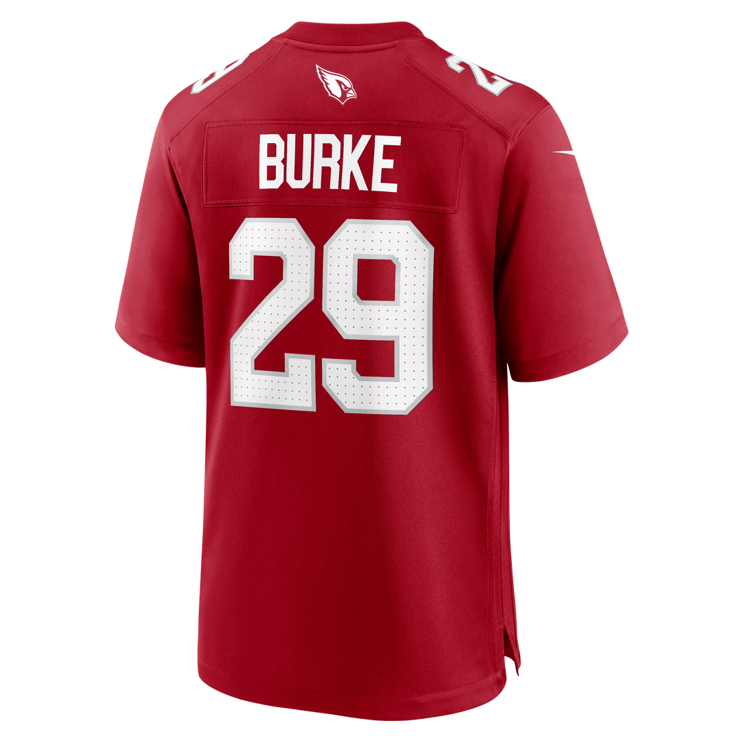 Arizona Cardinals Denzel Burke Nike Cardinal Team Game Jersey product image 3, provided for visual reference and product