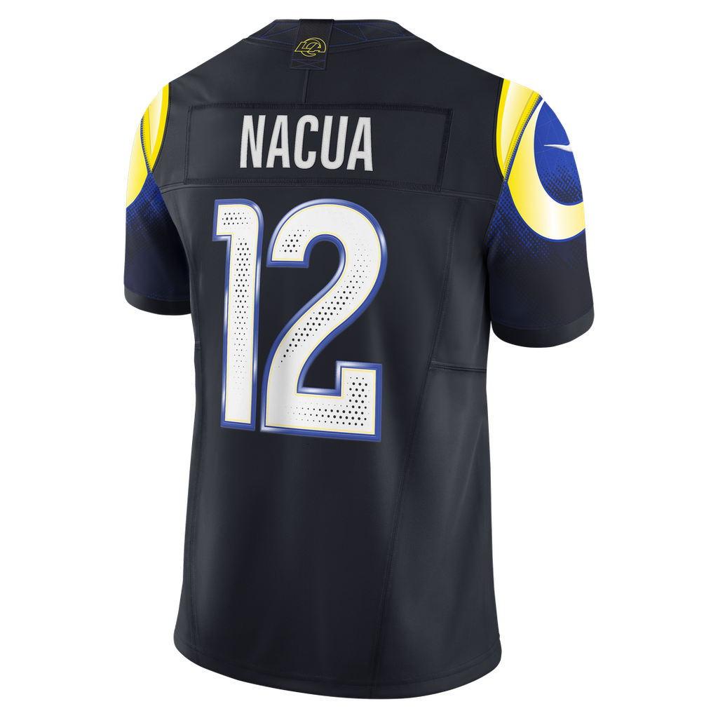 Los Angeles Rams Puka Nacua Nike Dark Blue Rivalries Collection Stitched Limited Jersey product image 7, provided for visual