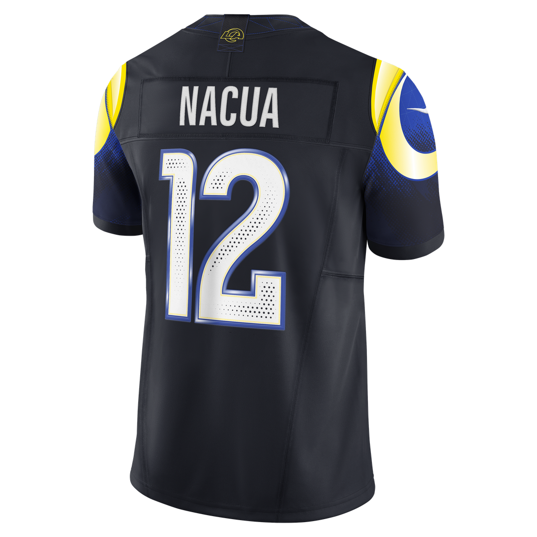Los Angeles Rams Puka Nacua Nike Dark Blue Rivalries Collection Stitched Limited Jersey product image 7, provided for visual
