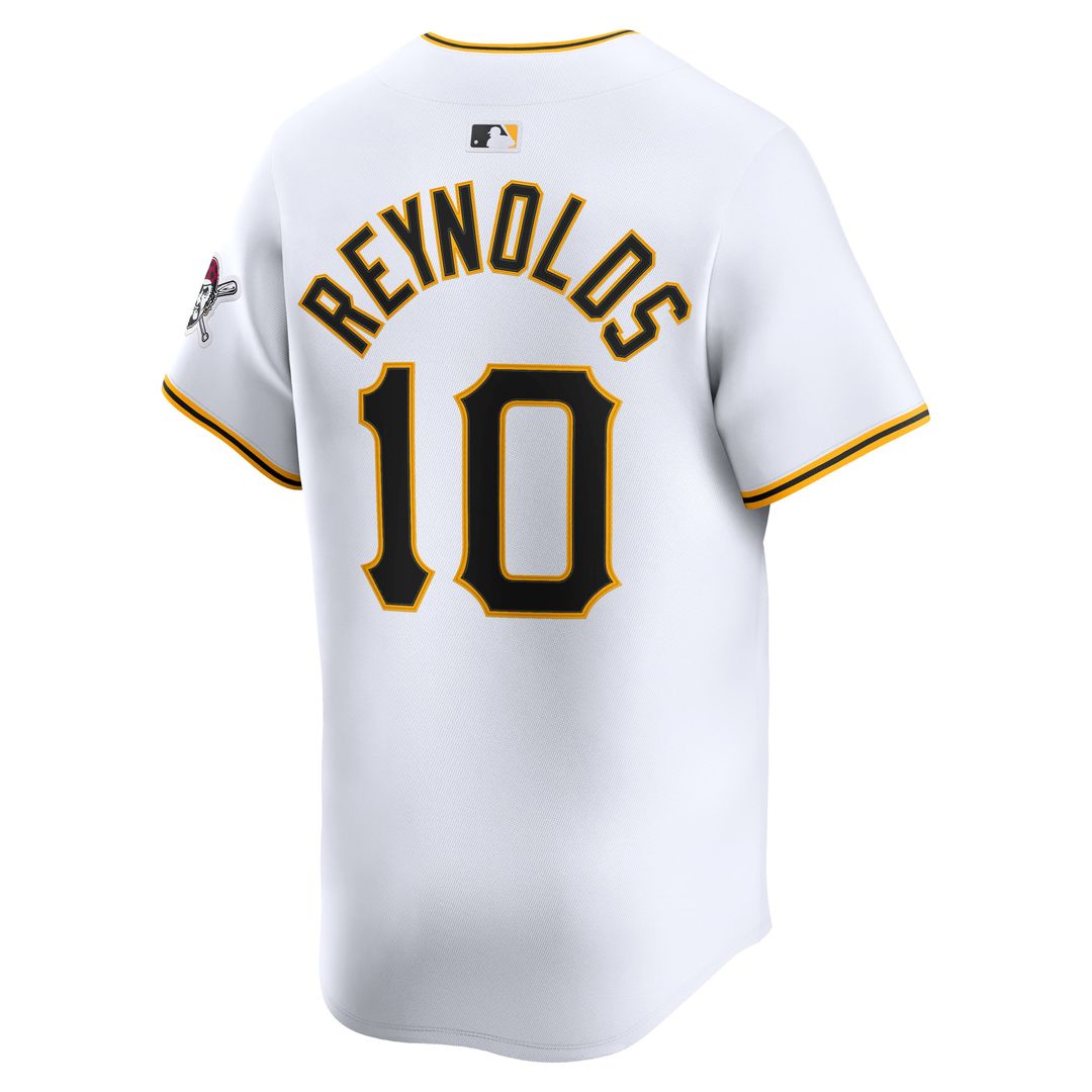 Pittsburgh Pirates Bryan Reynolds Nike White Home Limited Player Jersey product image 3, provided for visual reference and