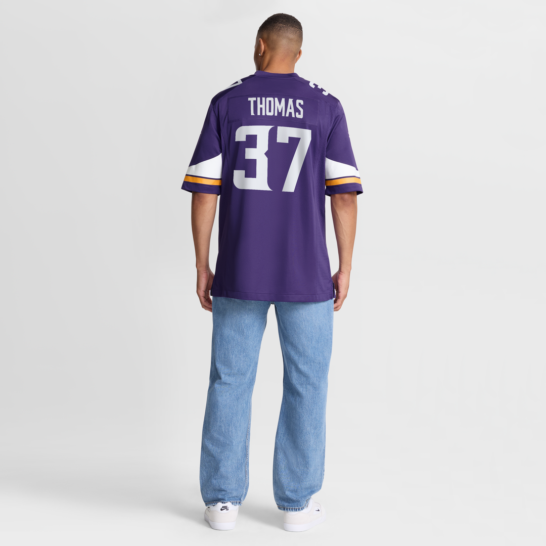 Minnesota Vikings Tavierre Thomas Nike Purple Team Game Jersey product image 8, provided for visual reference and product