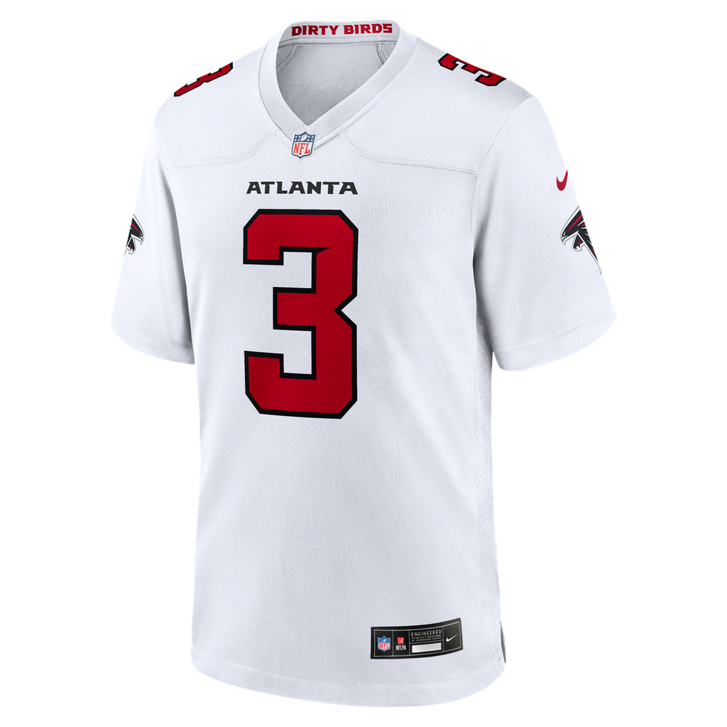Atlanta Falcons Jessie Bates III Nike White Game Jersey product image 2, provided for visual reference and product detail
