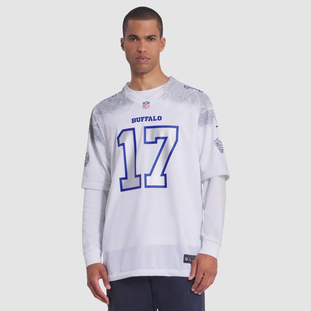 Buffalo Bills Josh Allen Nike White Rivalries Collection Game Jersey product image 3, provided for visual reference and