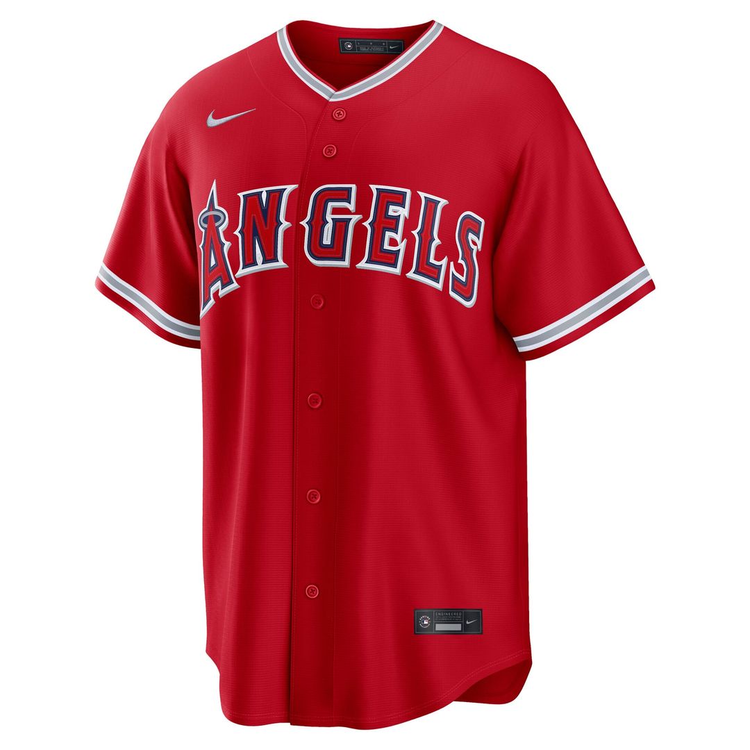 Los Angeles Angels Mike Trout Nike Gray Road Replica Jersey product image 11, provided for visual reference and product
