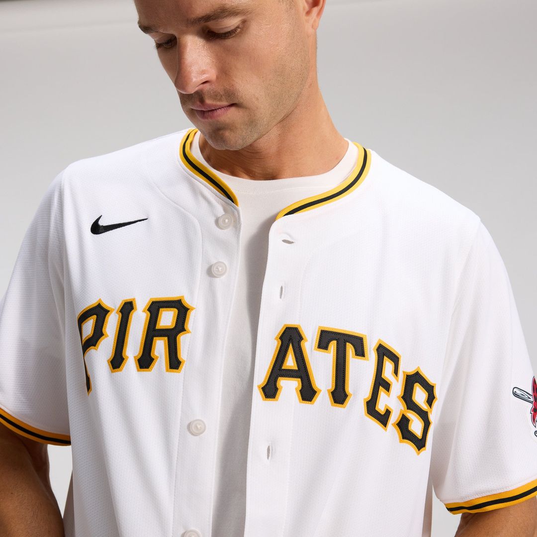 Pittsburgh Pirates Nike White Home Limited Jersey product image 10, provided for visual reference and product detail review
