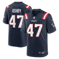 New England Patriots Julian Ashby Nike Navy Team Game Jersey product image 1, provided for visual reference and product