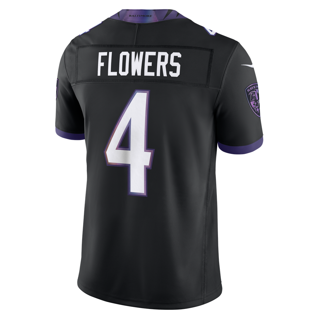 Baltimore Ravens Zay Flowers Nike Black Alternate Alternate Vapor F.U.S.E. Stitched Limited Jersey product image 3, provided