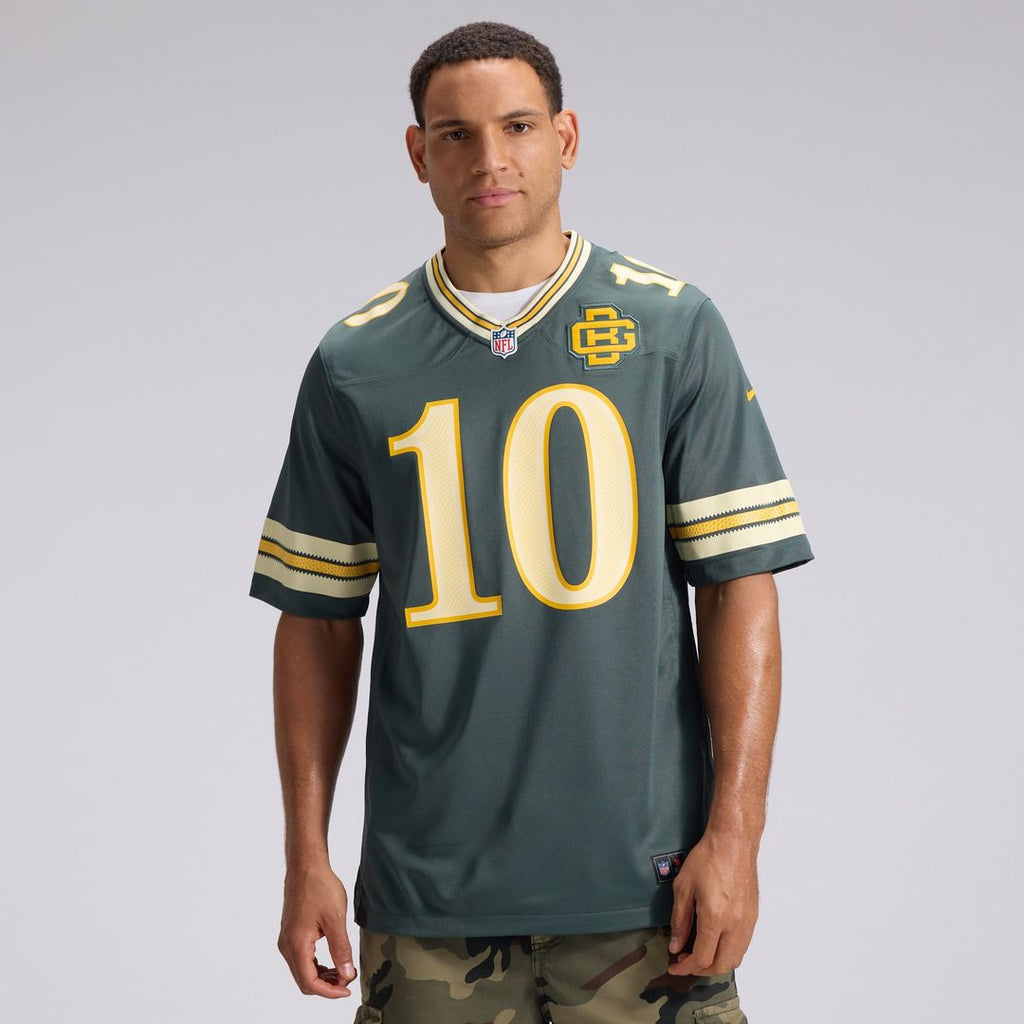 Green Bay Packers Jordan Love Nike Green 2026 Rivalries Collection Game Jersey product image 2, provided for visual