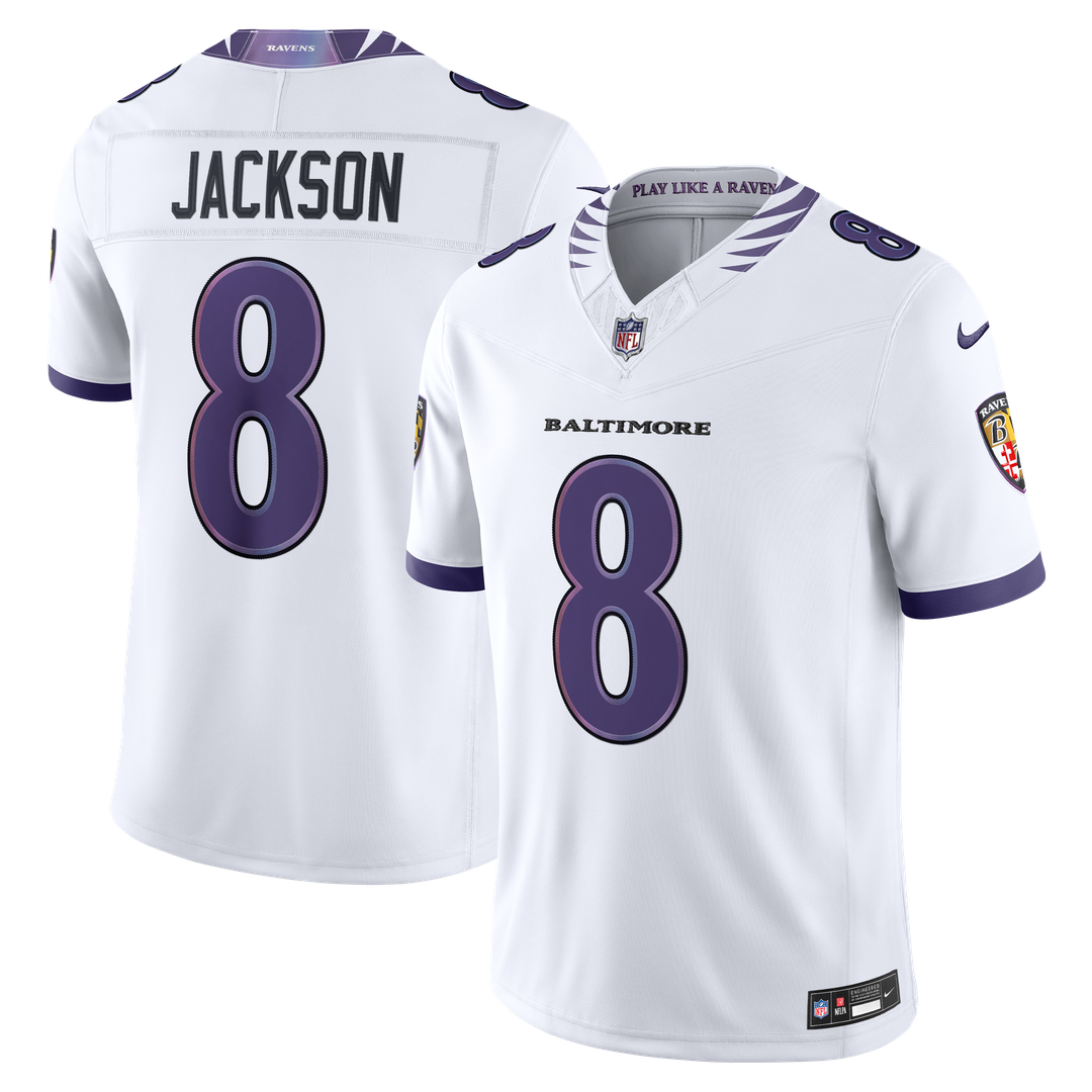 Baltimore Ravens Lamar Jackson Nike Purple Team Vapor F.U.S.E. Stitched Limited Jersey product image 24, provided for visual
