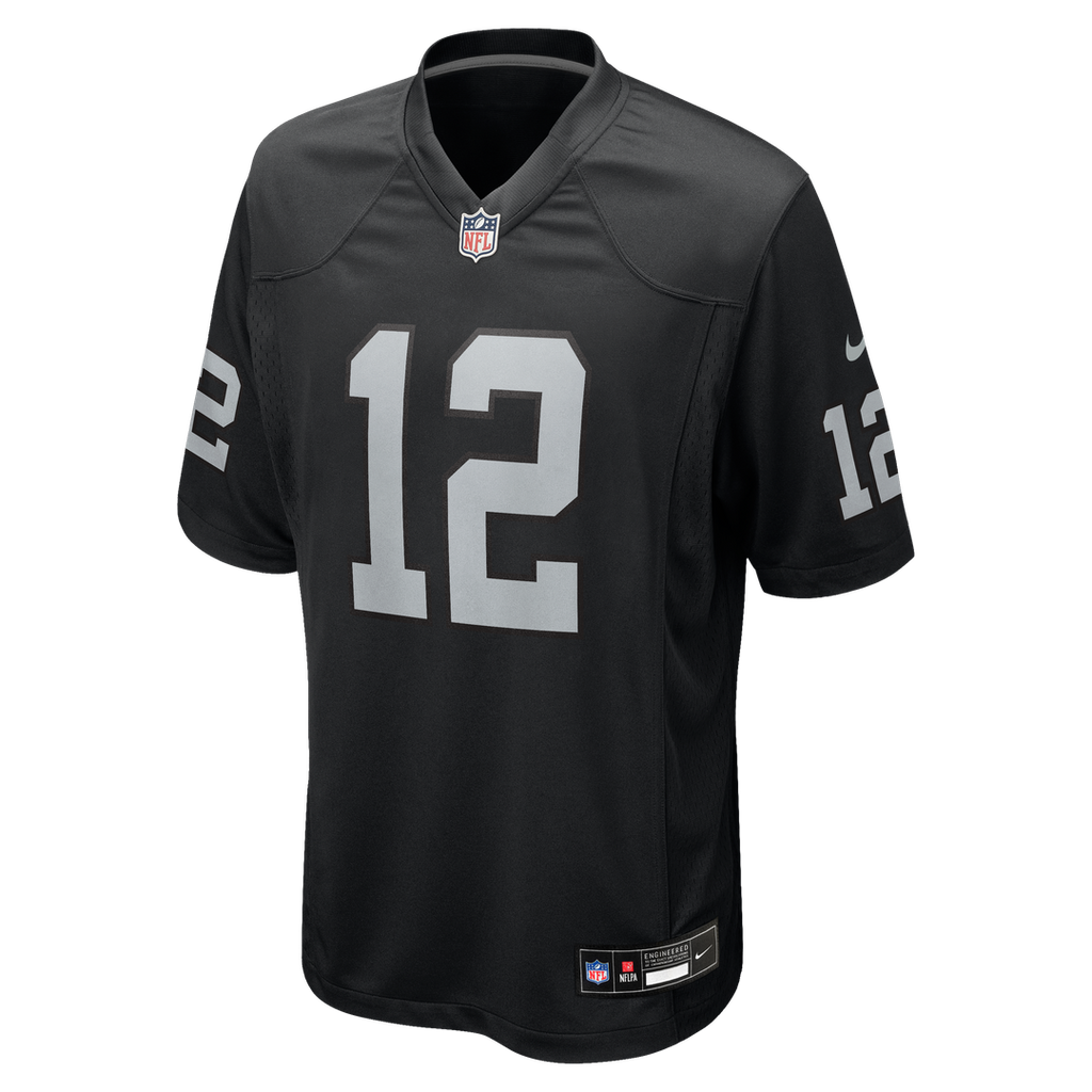 Las Vegas Raiders Aidan O'Connell Nike Black Team Game Jersey product image 2, provided for visual reference and product