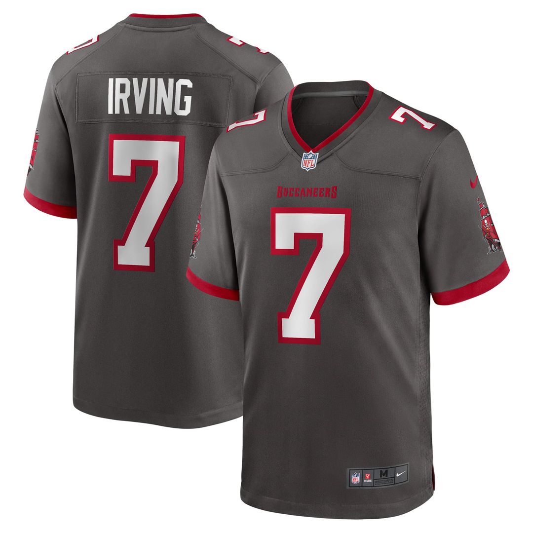 Tampa Bay Buccaneers Bucky Irving Nike Orange Alternate Game Jersey product image 7, provided for visual reference and