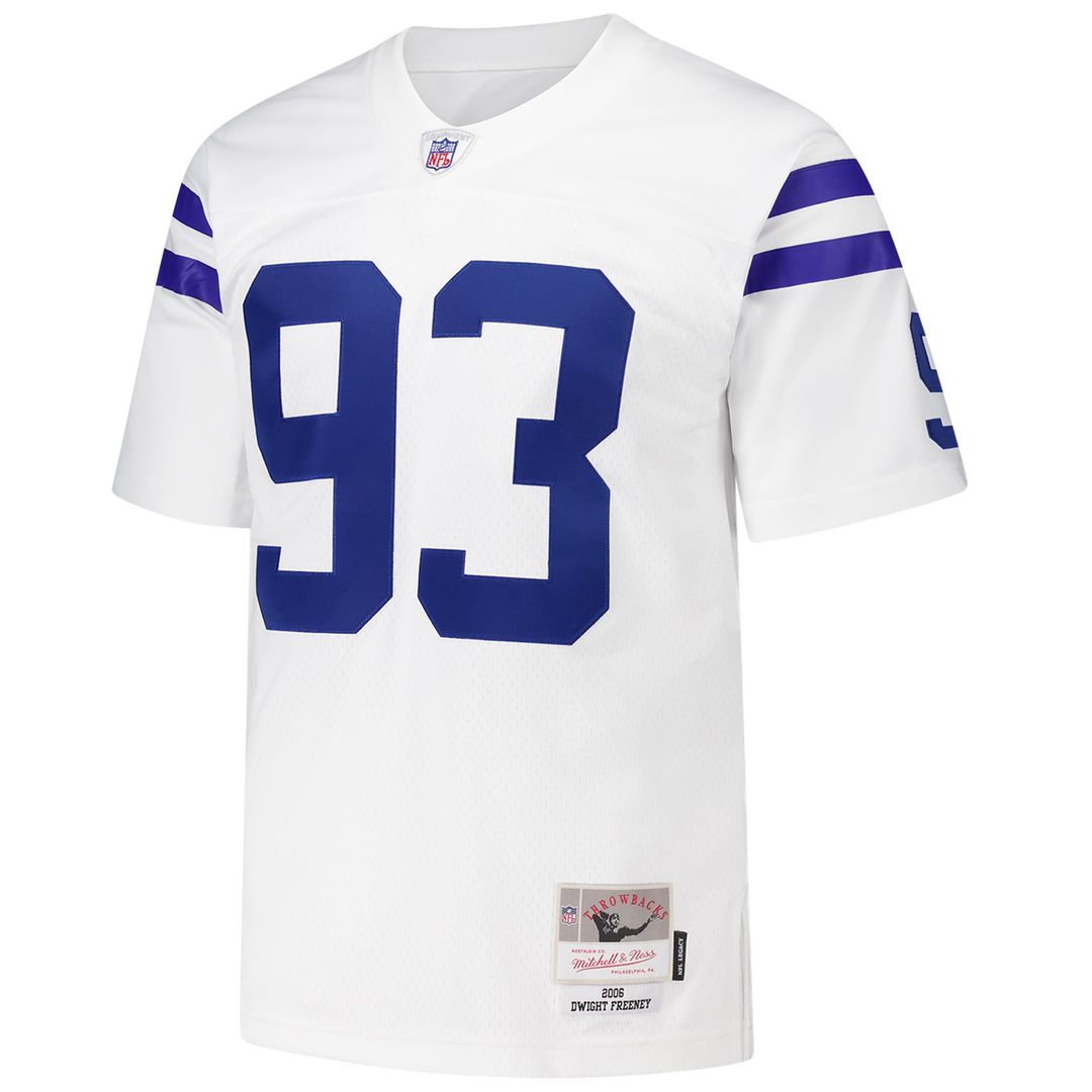 Indianapolis Colts Dwight Freeney Mitchell & Ness White 2006 Legacy Replica Jersey product image 2, provided for visual