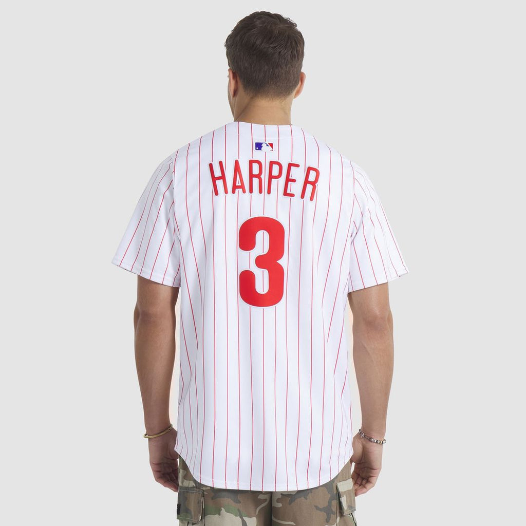 Philadelphia Phillies Bryce Harper Nike White Home Limited Player Jersey product image 5, provided for visual reference and