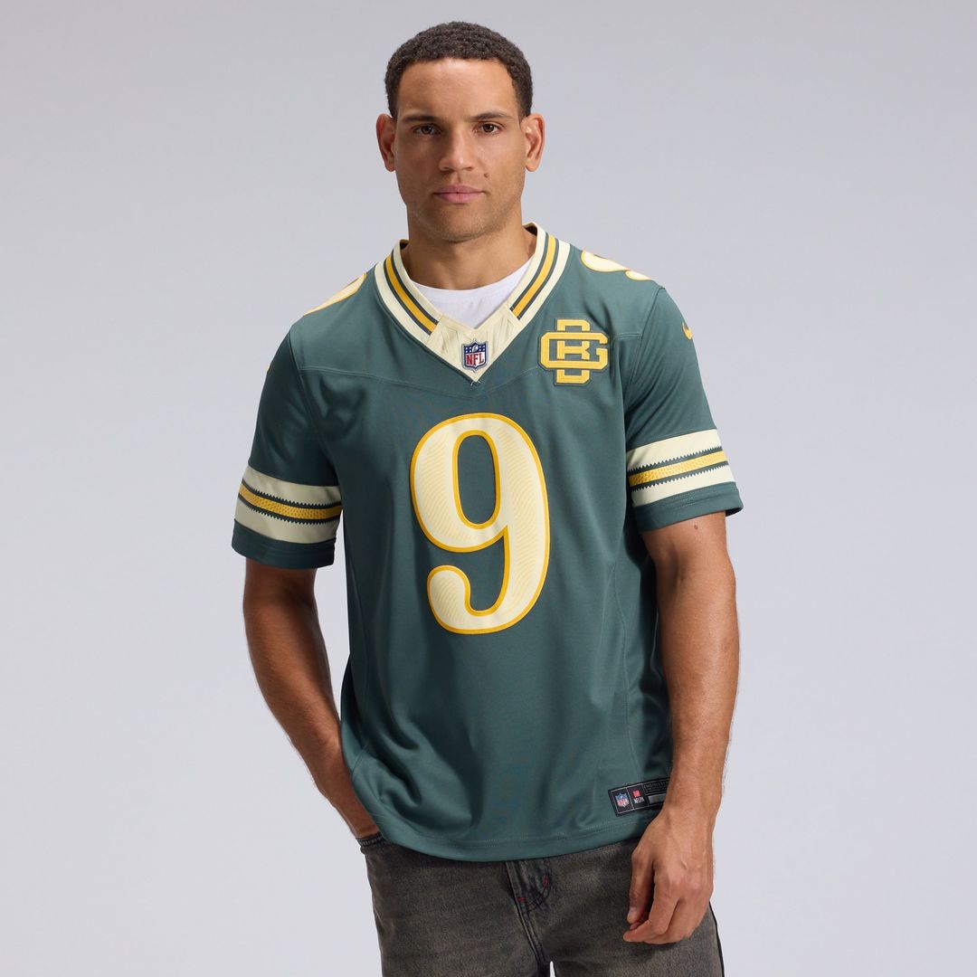 Green Bay Packers Christian Watson Nike Green 2026 Rivalries Collection Stitched Limited Jersey product image 2, provided