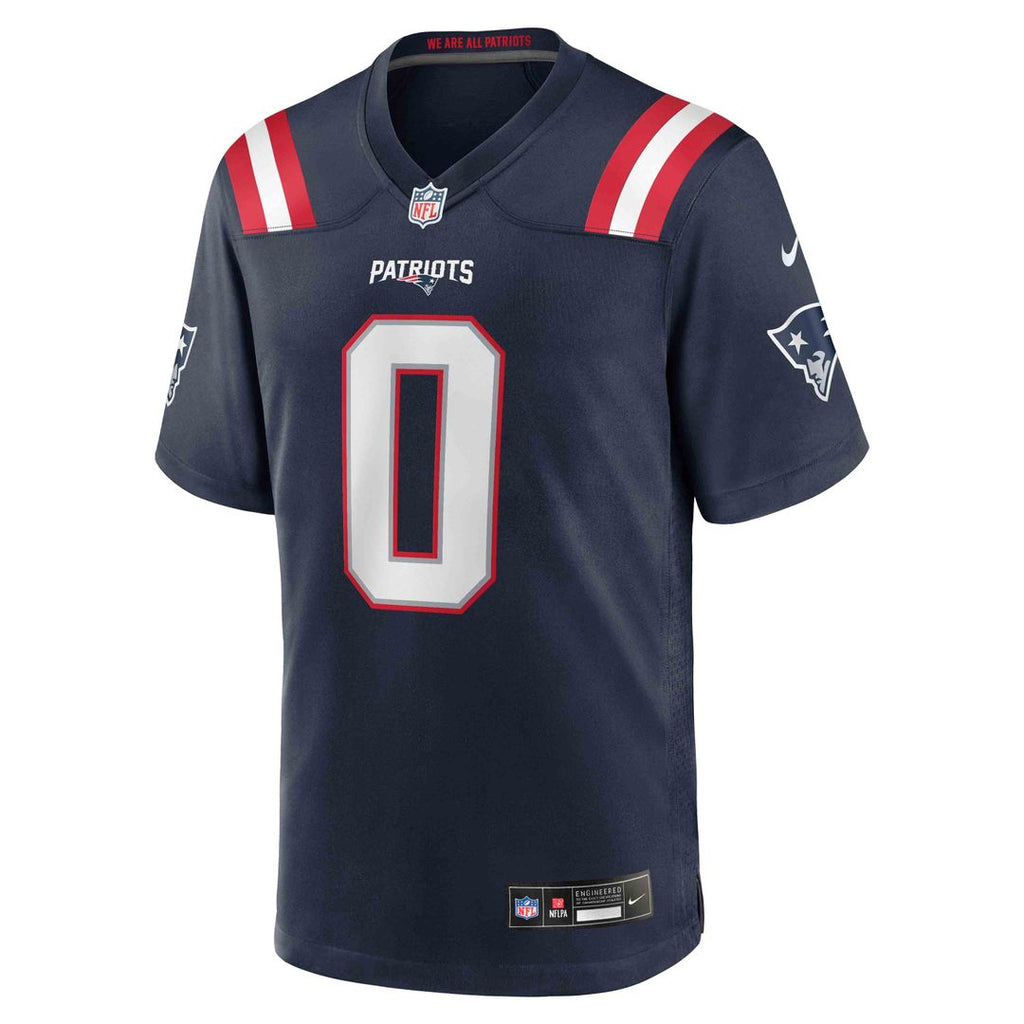 New England Patriots Christian Gonzalez Nike Navy Team Game Jersey product image 10, provided for visual reference and