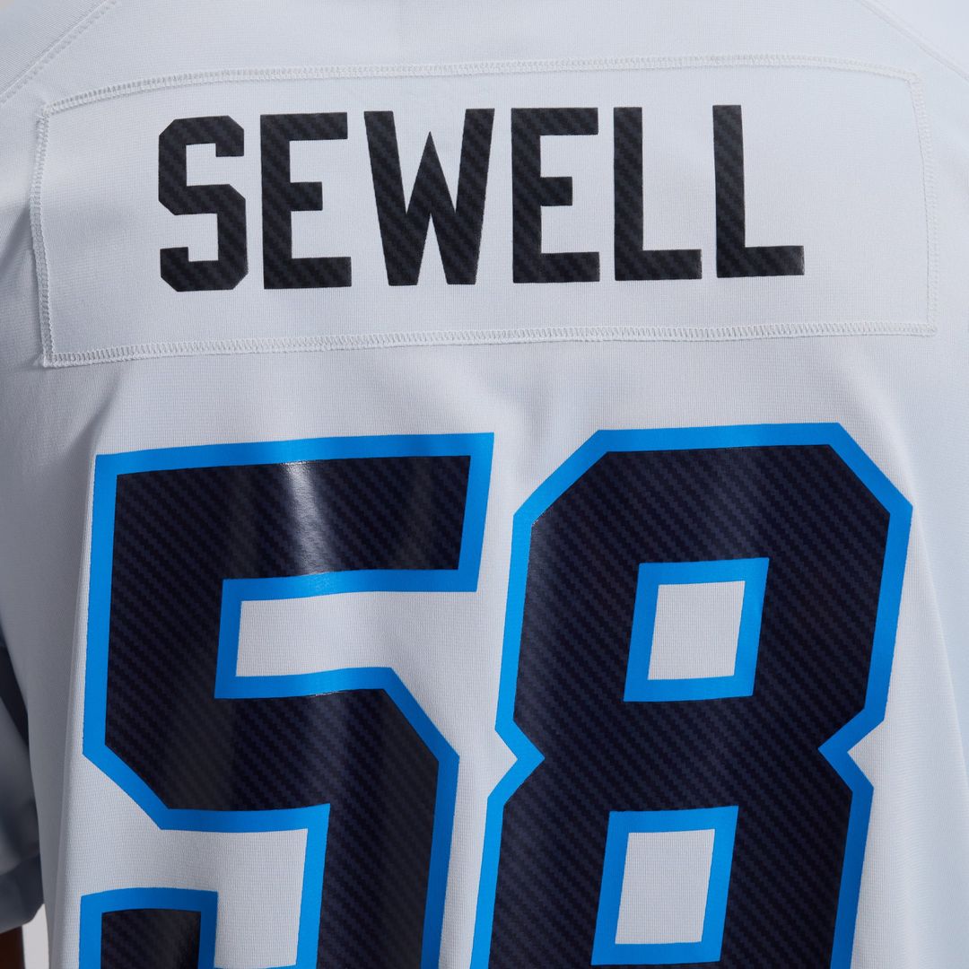 Detroit Lions Penei Sewell Nike Silver 2026 Rivalries Collection Game Jersey product image 11, provided for visual reference