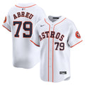 Houston Astros Jose Abreu Nike White Home Limited Player Jersey product image 1, provided for visual reference and product