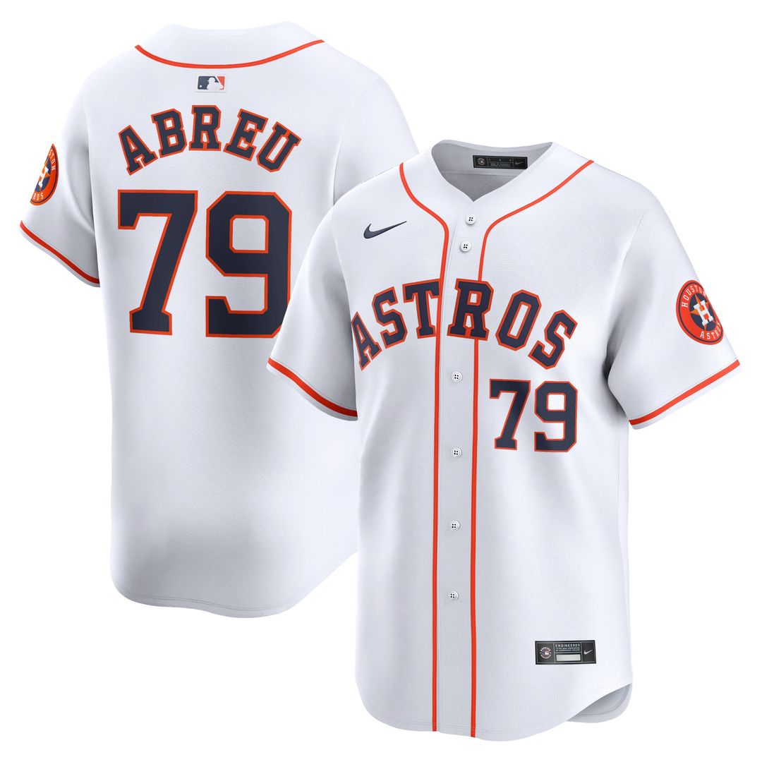 Houston Astros Jose Abreu Nike White Home Limited Player Jersey product image 1, provided for visual reference and product