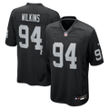 Las Vegas Raiders Christian Wilkins Nike Black Team Game Jersey product image 1, provided for visual reference and product