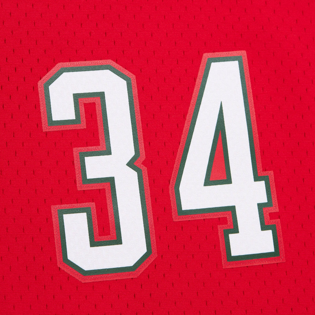 Milwaukee Bucks Mitchell & Ness Giannis Antetokounmpo 2014 Dark Alternate Authentic Jersey - Red product image 5, provided