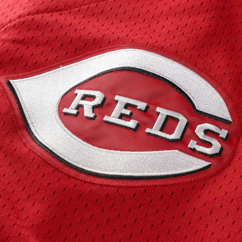 Cincinnati Reds Barry Larkin Mitchell & Ness Black Cooperstown Collection Mesh Batting Practice Button-Up Jersey product