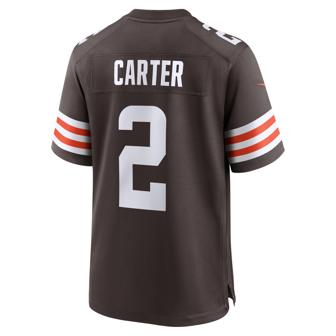Cleveland Browns DeAndre Carter Nike Brown Team Game Jersey product image 3, provided for visual reference and product