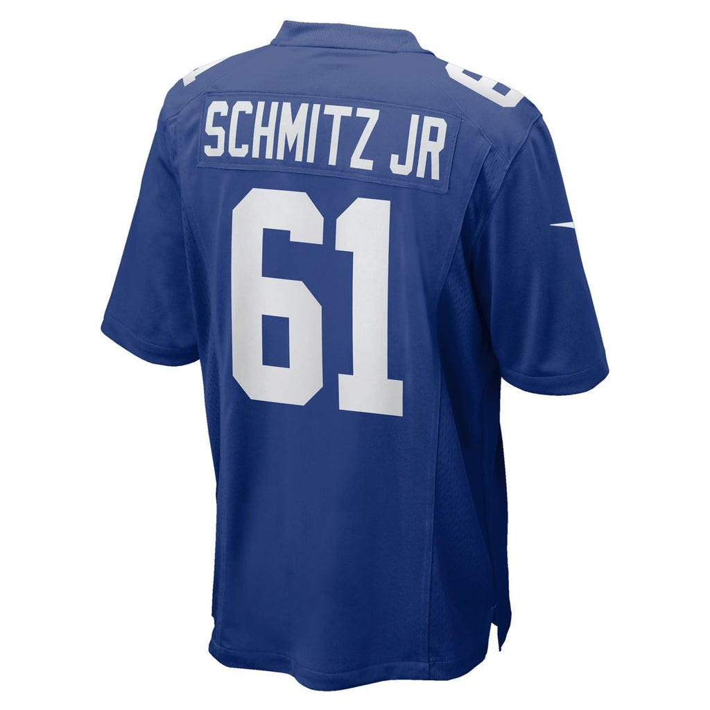 New York Giants John Michael Schmitz Jr. Nike Royal Team Game Jersey product image 3, provided for visual reference and