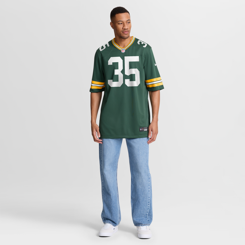 Green Bay Packers Lucas Havrisik Nike Green Team Game Jersey product image 4, provided for visual reference and product