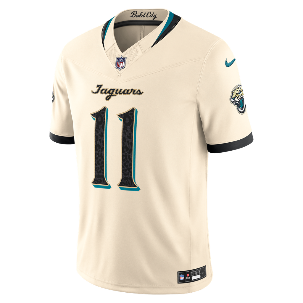 Jacksonville Jaguars Parker Washington Nike Natural 2026 Rivalries Collection Stitched Limited Jersey product image 6,