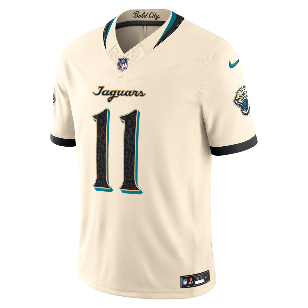 Jacksonville Jaguars Parker Washington Nike Natural 2026 Rivalries Collection Stitched Limited Jersey product image 6,