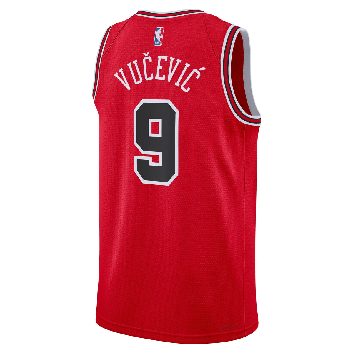 Chicago Bulls Nike Icon Edition Swingman Jersey - Red - Nikola Vučević - Unisex product image 3, provided for visual