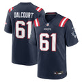 New England Patriots Darrian Dalcourt Nike Navy Team Game Jersey product image 1, provided for visual reference and product