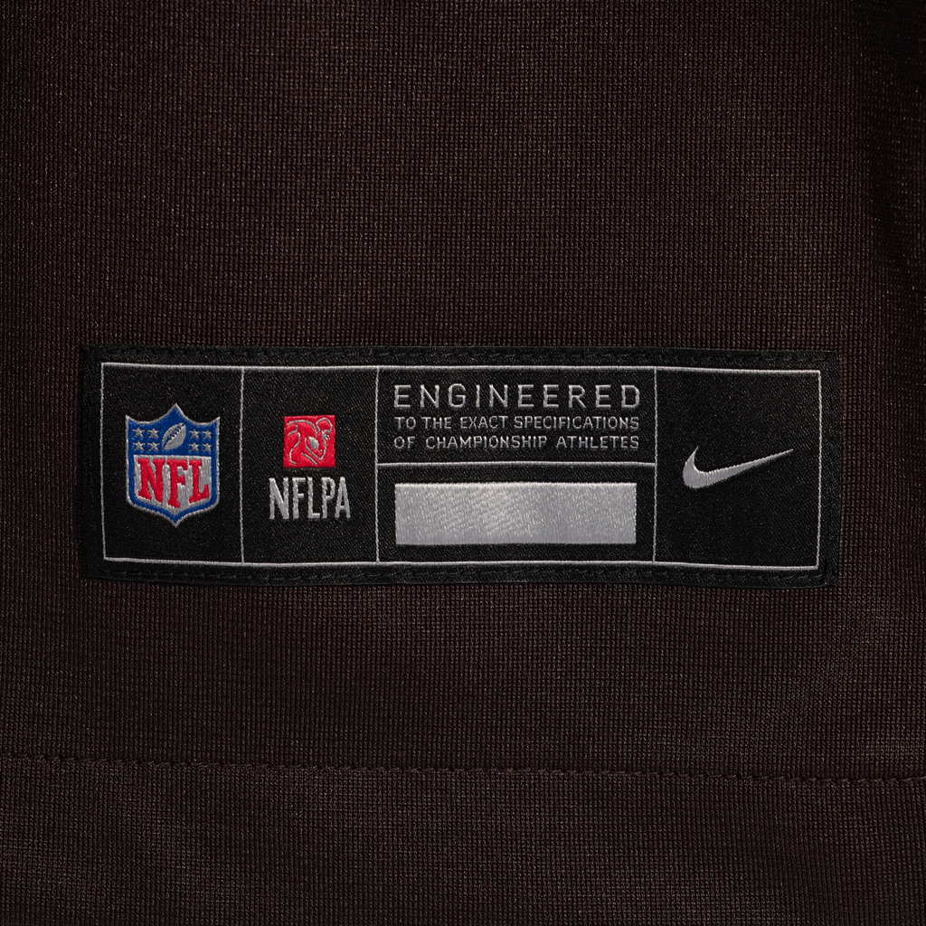 Cleveland Browns Joe Royer Nike Brown Game Jersey product image 8, provided for visual reference and product detail review