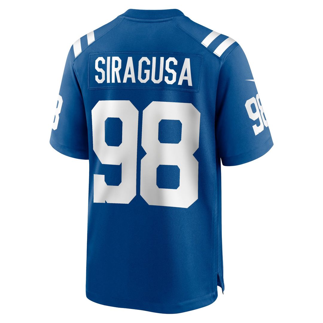 Indianapolis Colts Tony Siragusa Nike Royal Game Retired Player Jersey product image 6, provided for visual reference and