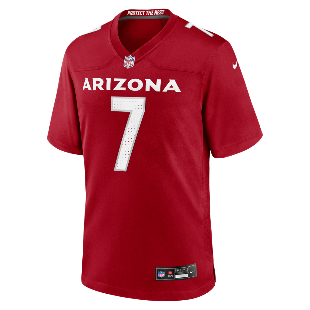 Arizona Cardinals Jacoby Brissett Nike Cardinal Team Game Jersey product image 2, provided for visual reference and product