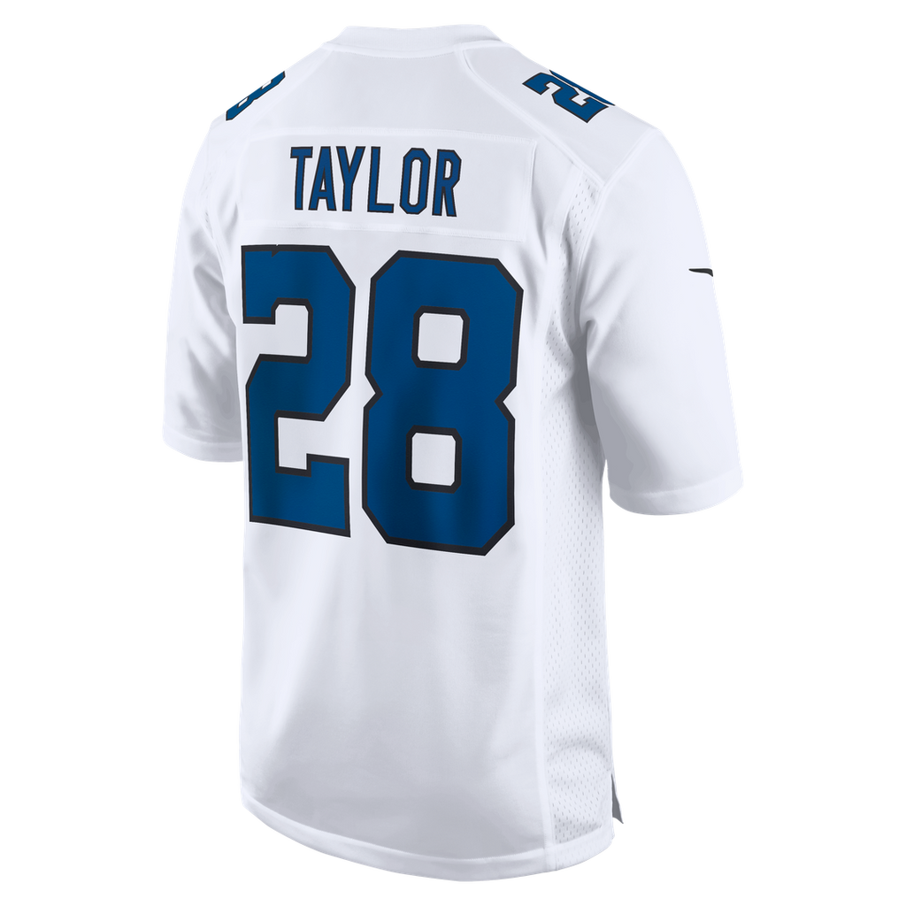 Indianapolis Colts Jonathan Taylor Nike Tundra White Fashion Game Jersey product image 3, provided for visual reference and