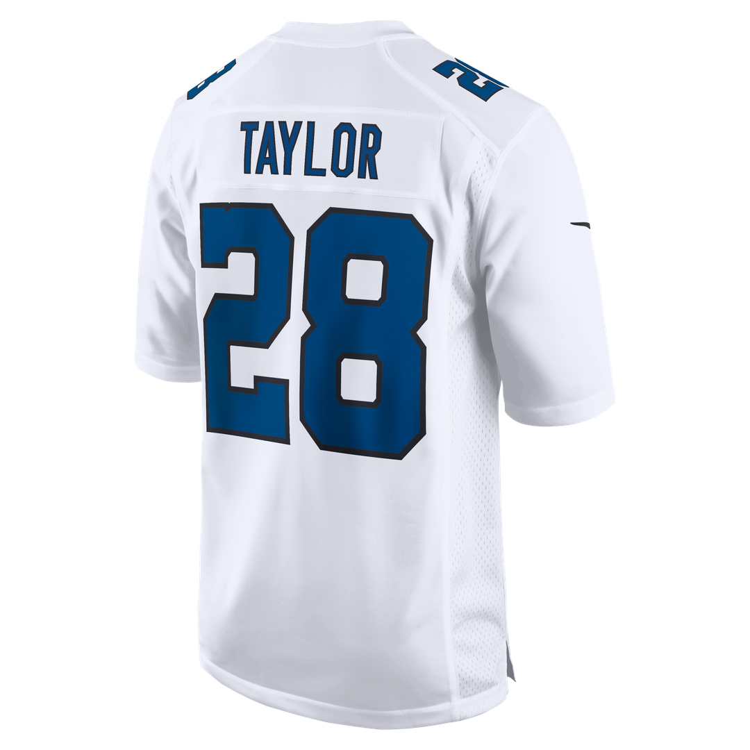 Indianapolis Colts Jonathan Taylor Nike Tundra White Fashion Game Jersey product image 3, provided for visual reference and