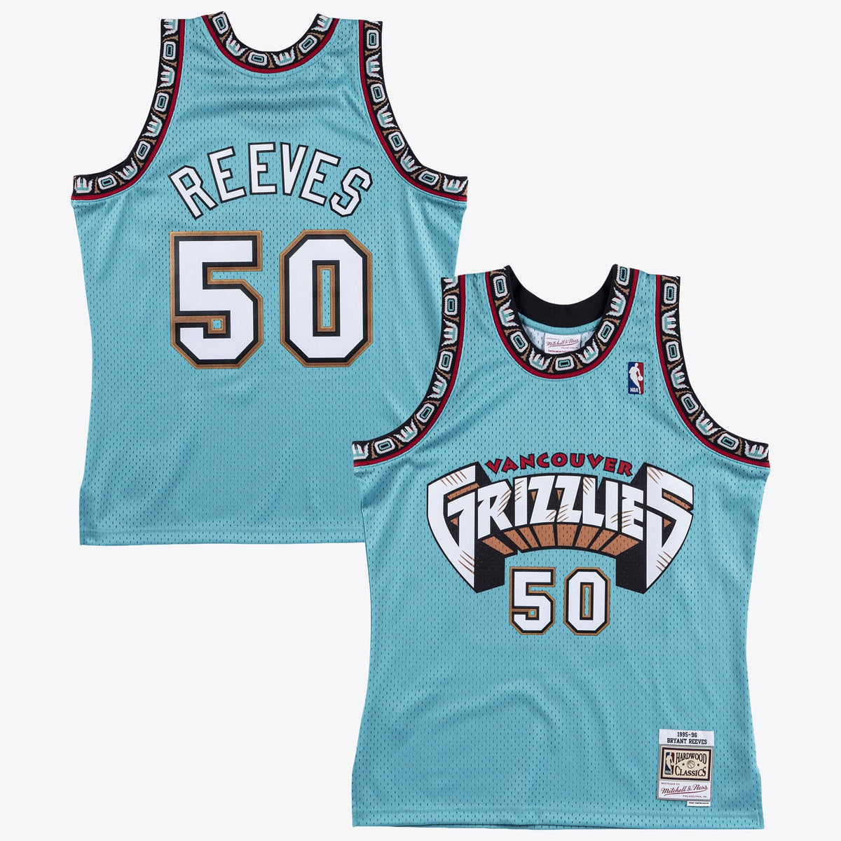 Vancouver Grizzlies Mitchell & Ness Bryant Reeves 1995 product image 2