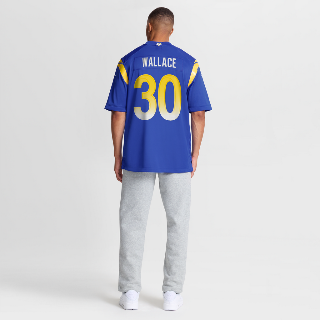 Los Angeles Rams Josh Wallace Nike Royal Game Jersey product image 8, provided for visual reference and product detail review