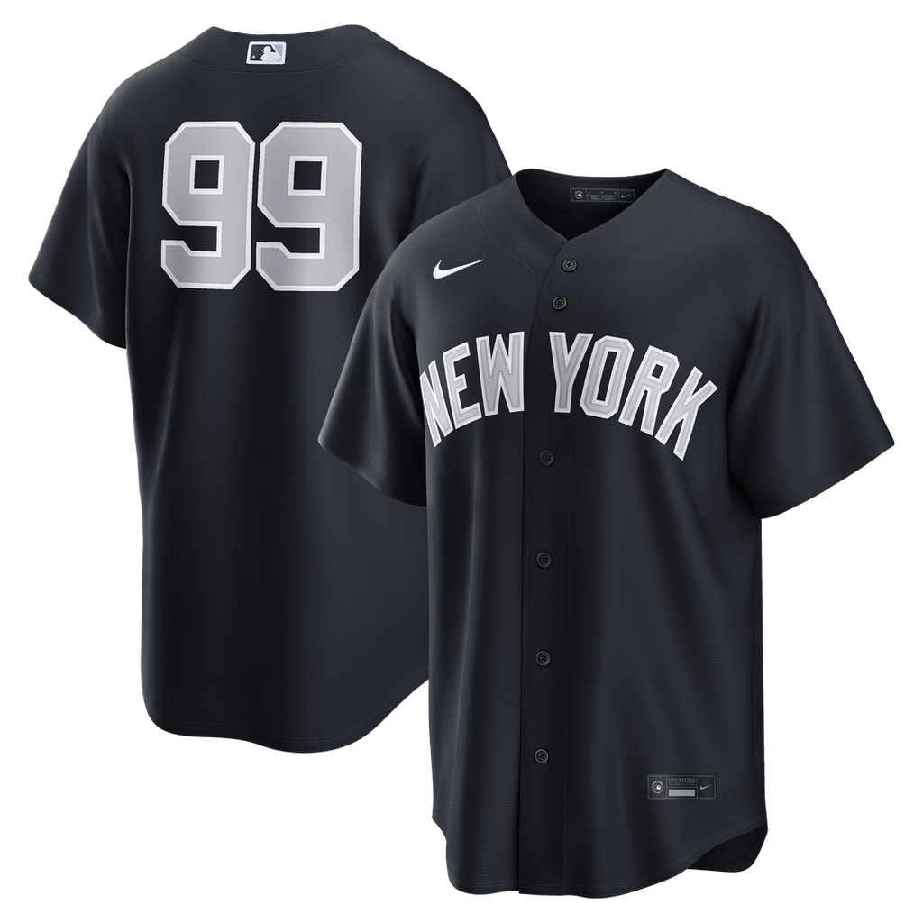 New York Yankees Aaron Judge Nike Navy Alternate Replica Jersey product image 1, provided for visual reference and product