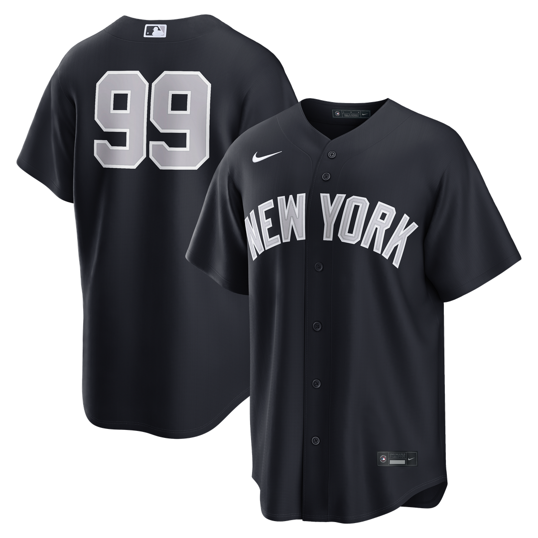 New York Yankees Aaron Judge Nike Navy Alternate Replica Jersey product image 1, provided for visual reference and product