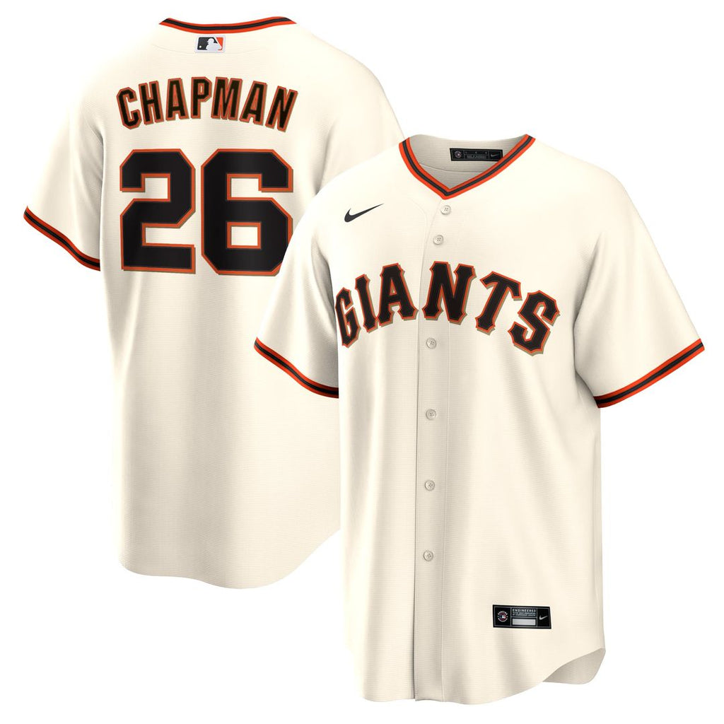 San Francisco Giants Matt Chapman Nike Cream Home Replica Jersey product image 1, provided for visual reference and product